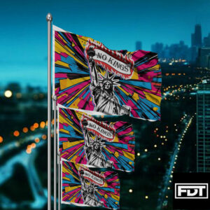 FDT Resist Fascism Flag - Anti Trump Political Statement