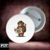 Foxtrot Delta Tango Button - Funny Bear FDT