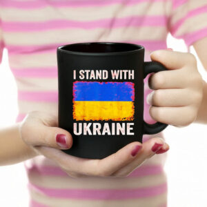 I Stand With Ukraine flag Mug