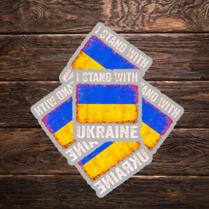I Stand With Ukraine flag Sticker ,Car Magnet