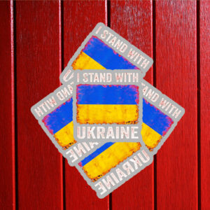 I Stand With Ukraine flag Sticker ,Car Magnet