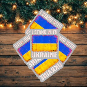 I Stand With Ukraine flag Sticker ,Car Magnet