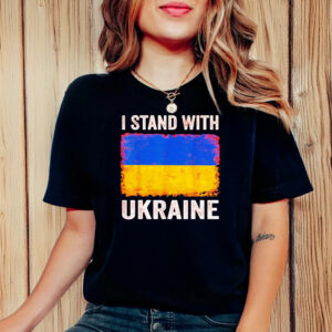 I Stand With Ukraine flag T-Shirt