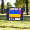 I Stand With Ukraine flag Yard Sign