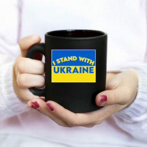 I Stand with Ukraine with Blue & Yellow Mug