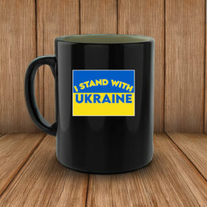 I Stand with Ukraine with Blue & Yellow Mug