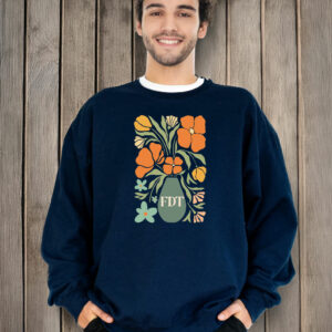 Offcial Subtle Fuck Trump FDT Floral T-Shirt