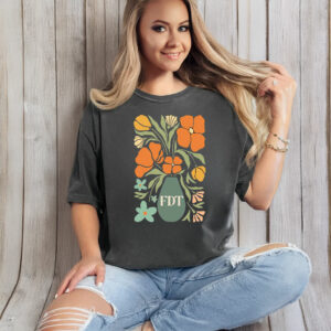 Offcial Subtle Fuck Trump FDT Floral T-Shirt