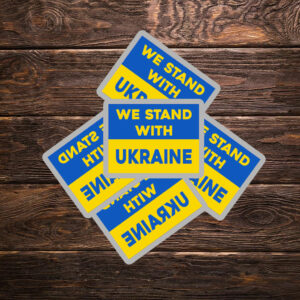 Offcial We Stand With Ukraine Sticker ,Car Magnet