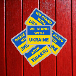 Offcial We Stand With Ukraine Sticker ,Car Magnet