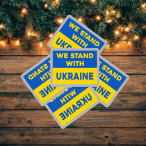 Offcial We Stand With Ukraine Sticker ,Car Magnet