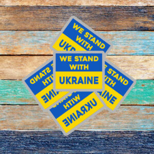 Offcial We Stand With Ukraine Sticker ,Car Magnet