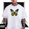 Proud Democracy Progressive FDT - Butterfly Sunflower Ukraine Support T-Shirt