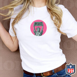 Statue of Liberty holding Resist FDT T-Shirt