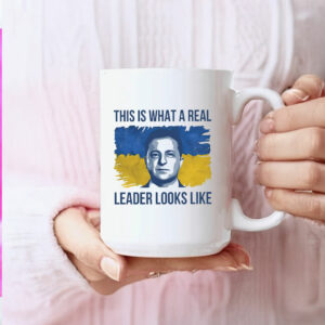 This Is What A Real Leader Looks Like, Volodymyr Zelensky Support Ukraine Mugs