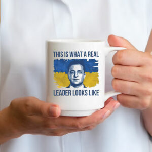 This Is What A Real Leader Looks Like, Volodymyr Zelensky Support Ukraine Mugs