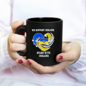We support Ukraine Stand with Ukraine Mugs