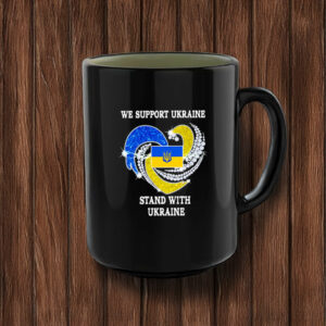 We support Ukraine Stand with Ukraine Mugs