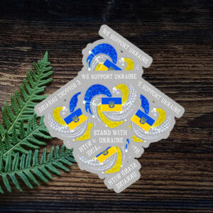 We support Ukraine Stand with Ukraine Sticker ,Car Magnets
