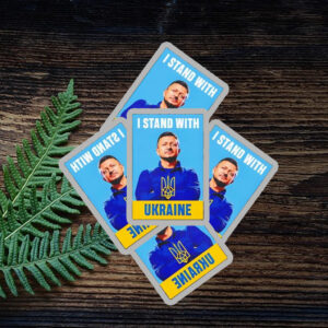 Zelensky I Stand With Ukraine Sticker ,Car Magnet