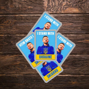 Zelensky I Stand With Ukraine Sticker ,Car Magnet