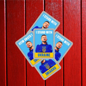 Zelensky I Stand With Ukraine Sticker ,Car Magnet