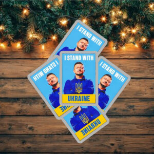Zelensky I Stand With Ukraine Sticker ,Car Magnet
