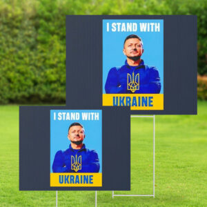 Zelensky I Stand With Ukraine Yard Sign