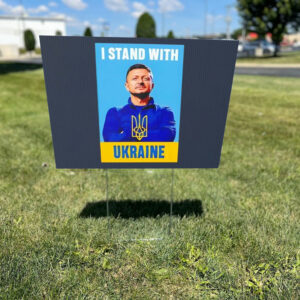 Zelensky I Stand With Ukraine Yard Sign